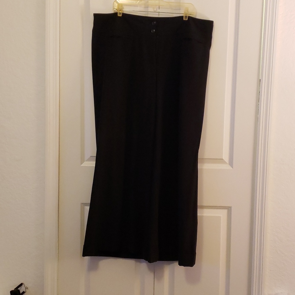 Lane Bryant Black Flare Slacks